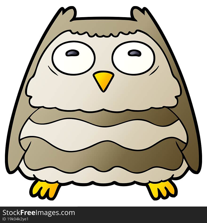 cartoon owl. cartoon owl