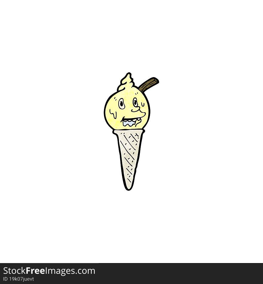 Cartoon Ice Cream Cone