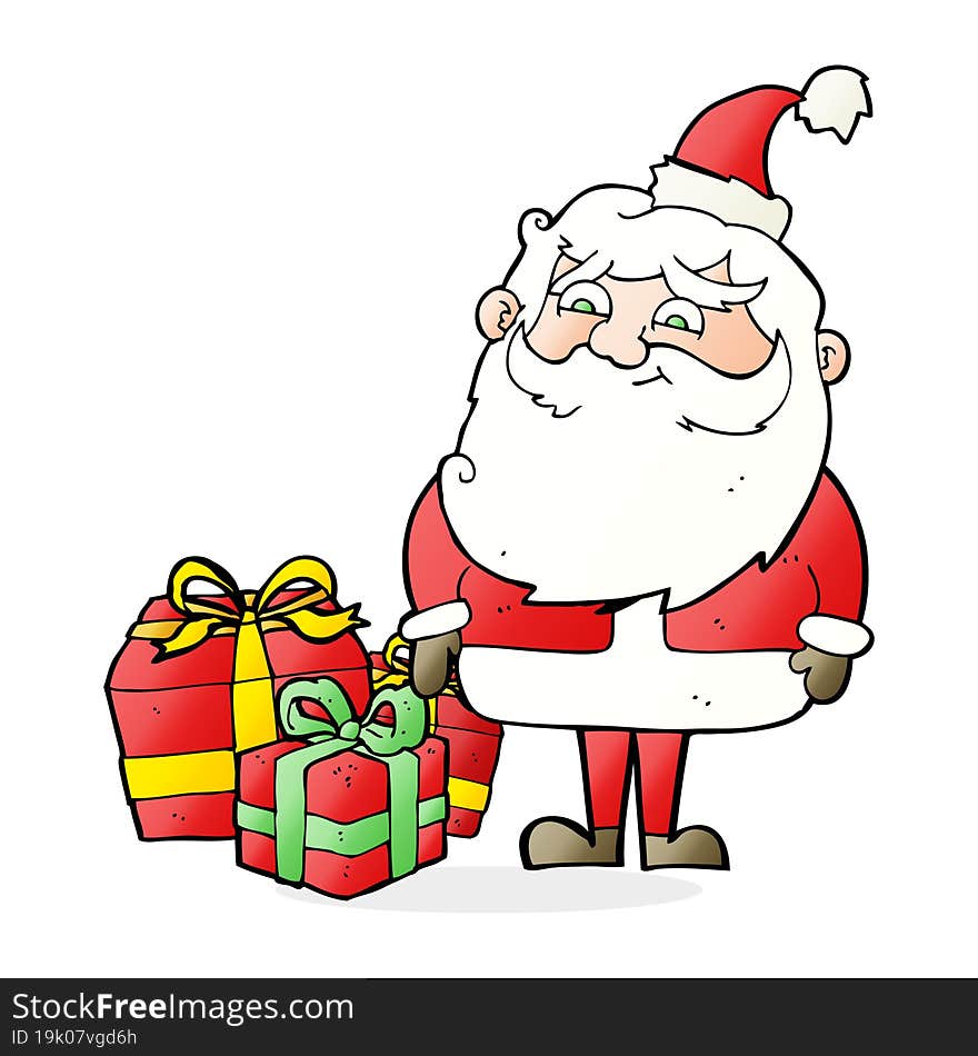 cartoon santa claus