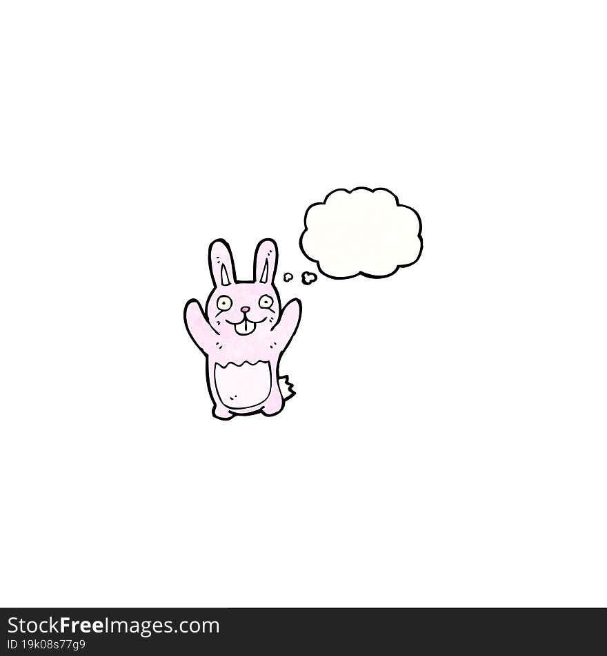 pink rabbit cartoon