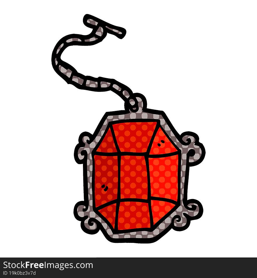 cartoon doodle ruby pendant