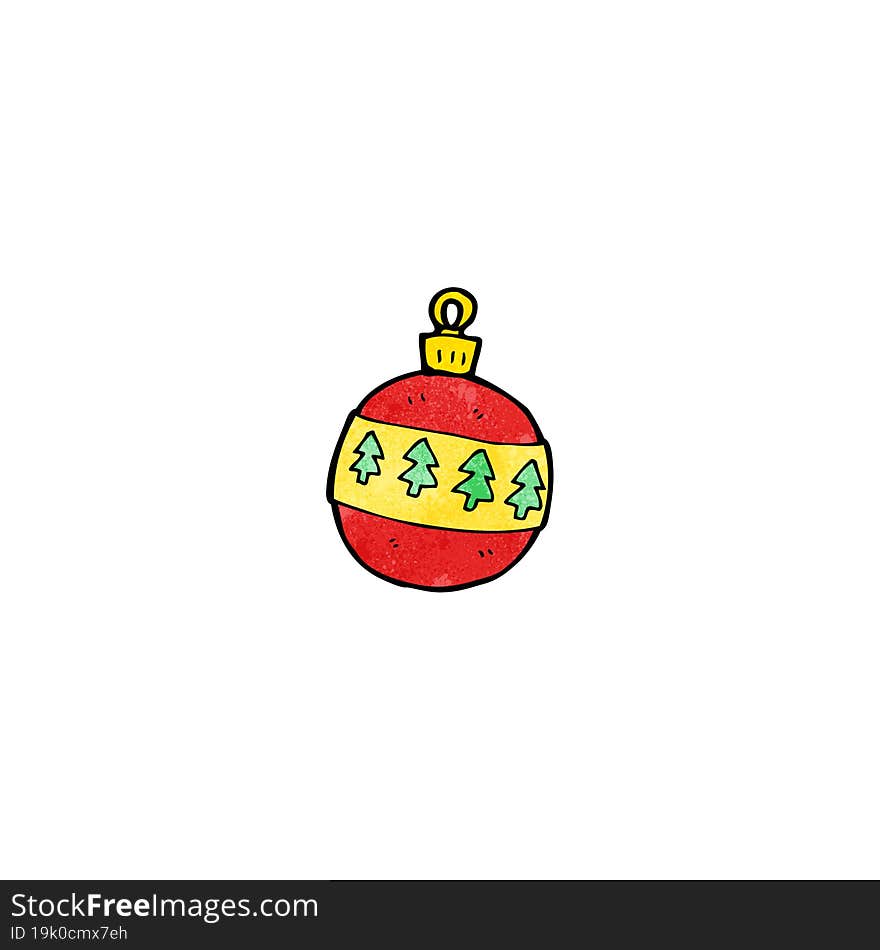 cartoon bauble