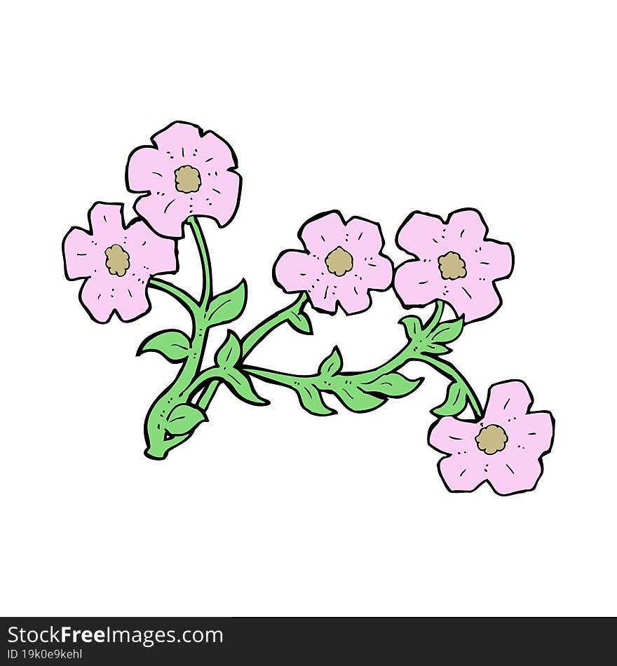 cartoon flowers