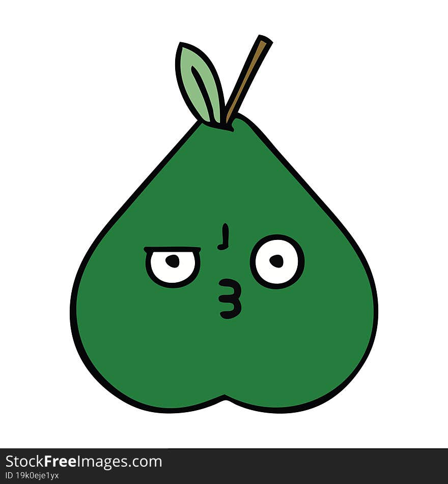 Cute Cartoon Pear