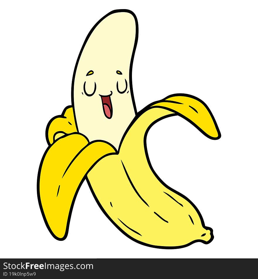 cartoon banana. cartoon banana