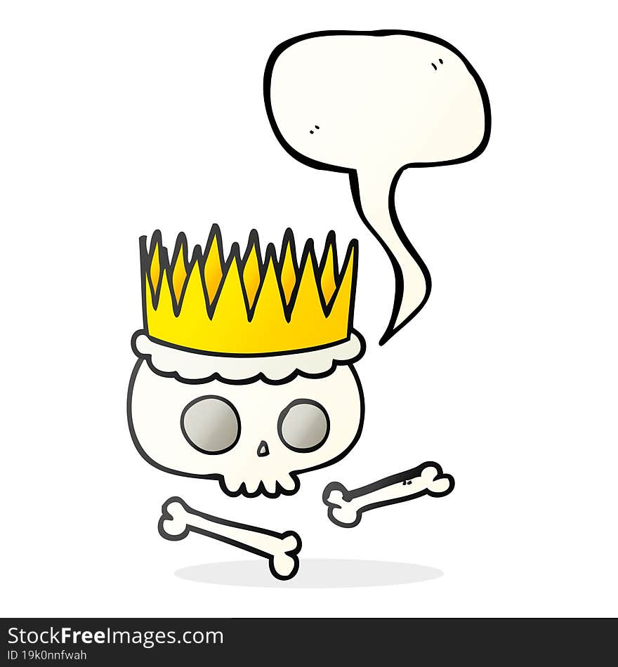 Speech Bubble Cartoon Crown