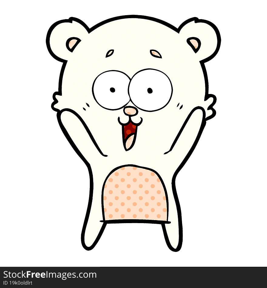 laughing teddy  bear cartoon. laughing teddy  bear cartoon