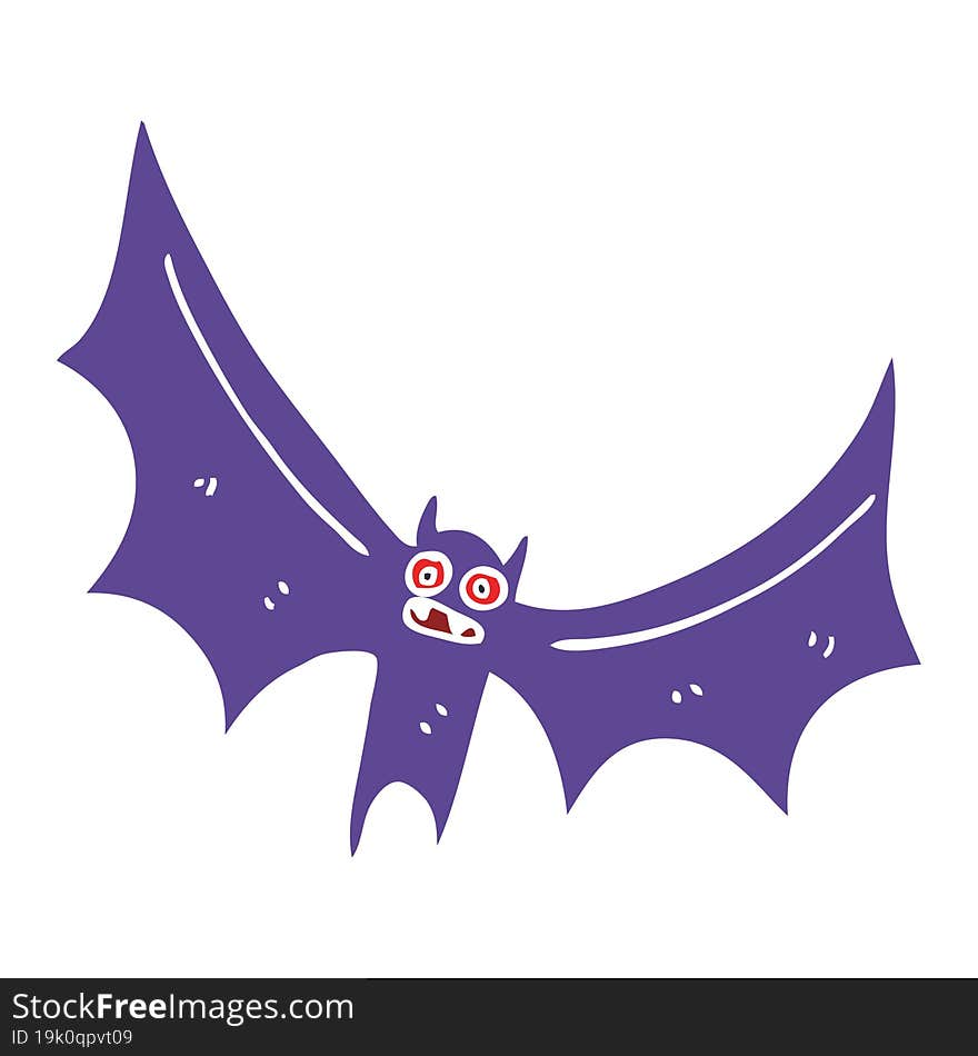 cartoon doodle bat