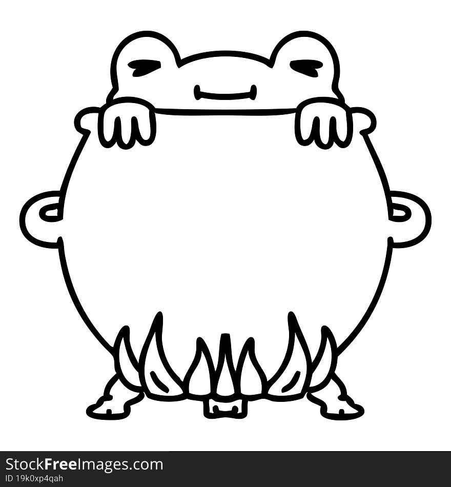 frog in a cauldron