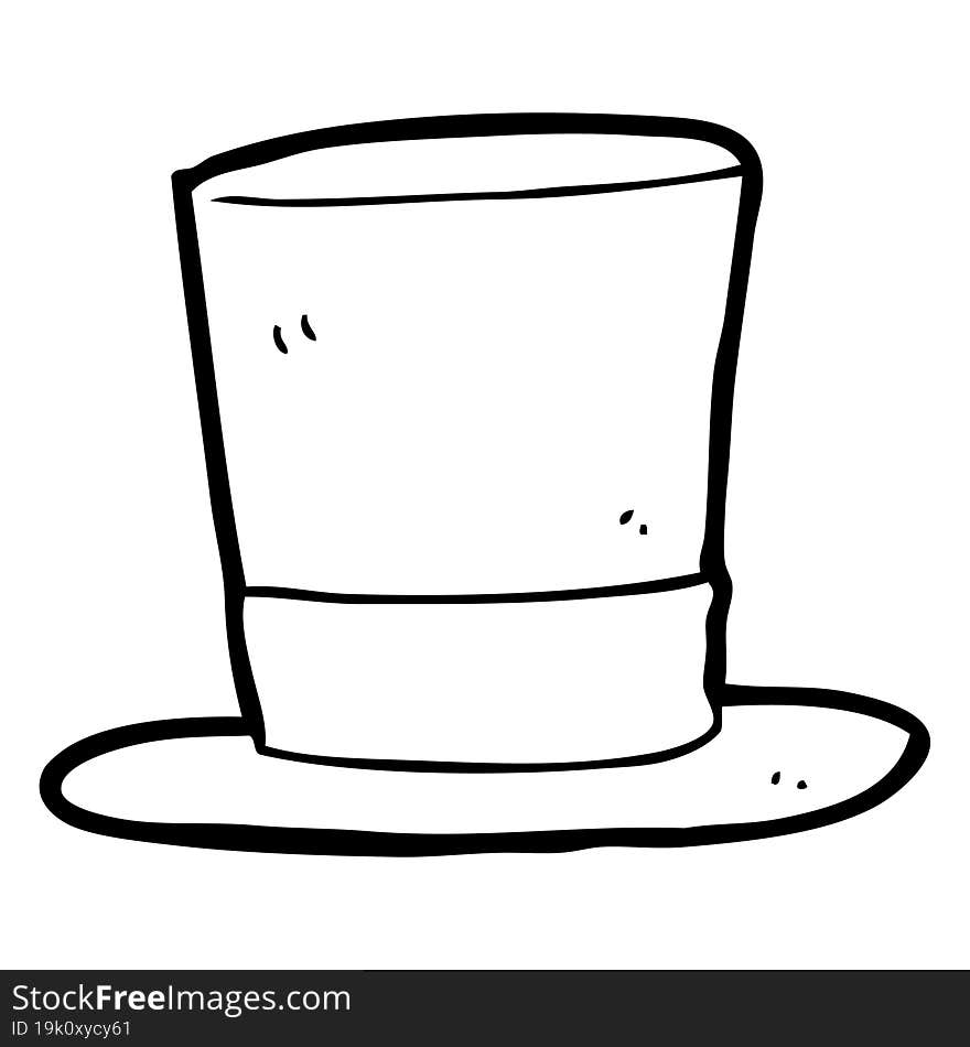 cartoon top hat