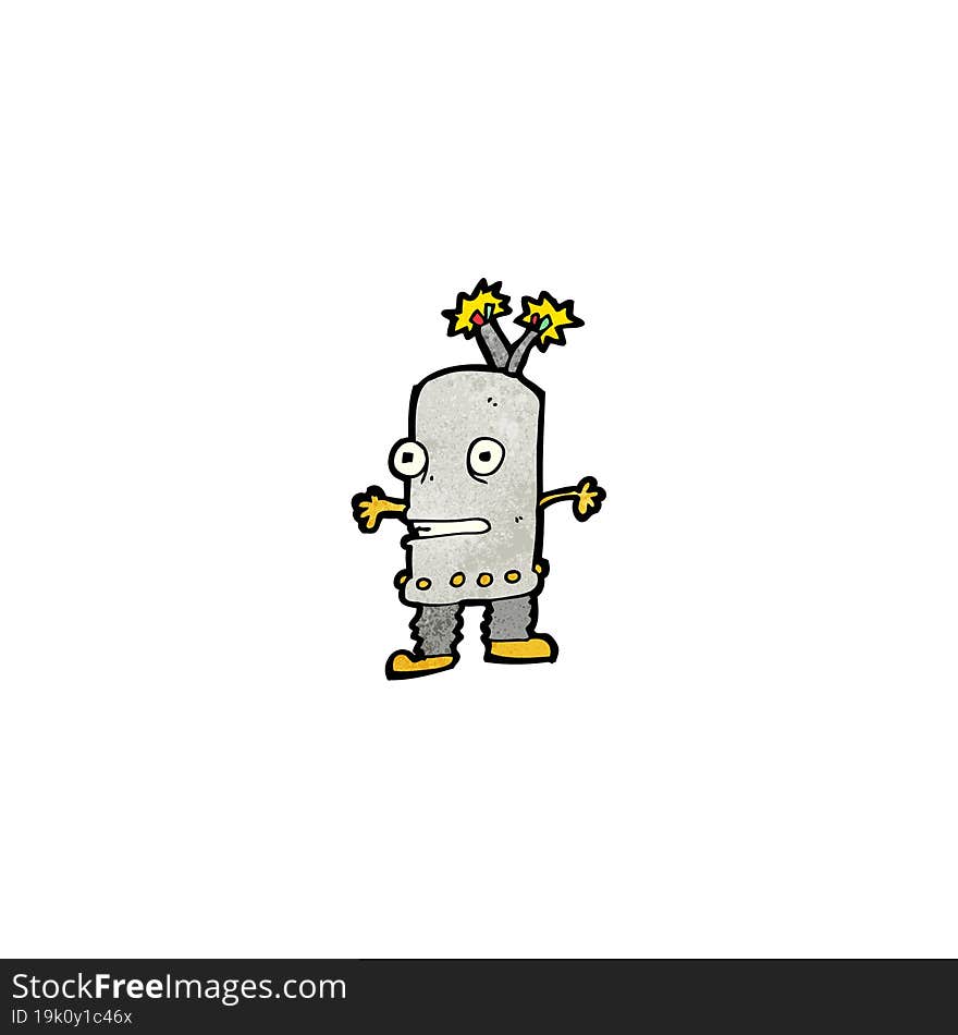 cartoon robot