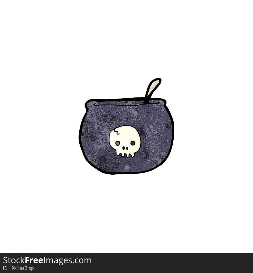 Cartoon Spooky Cauldron