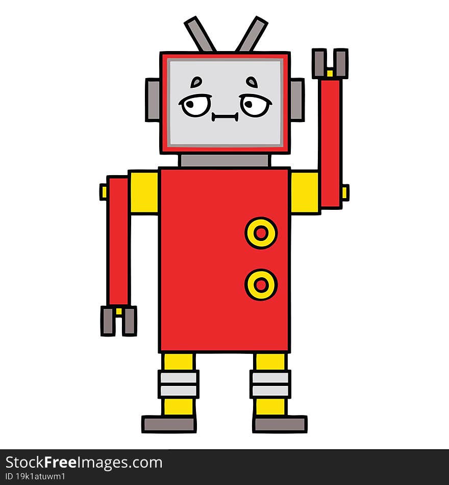 Cute Cartoon Robot