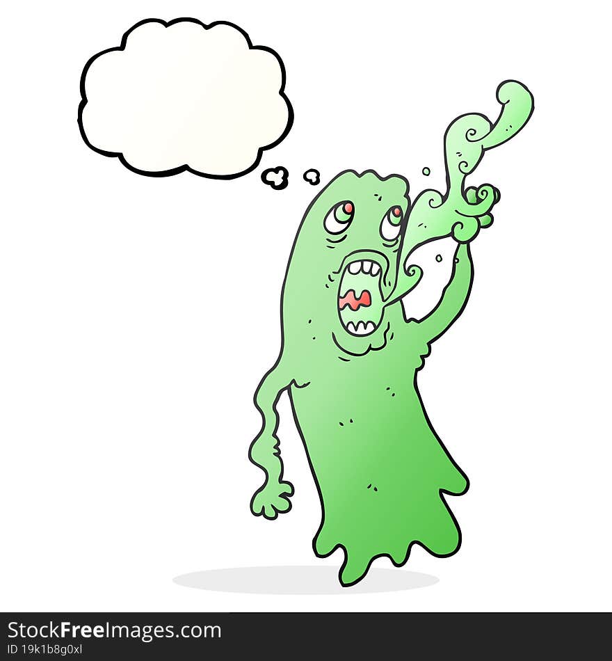 Thought Bubble Cartoon Ghost