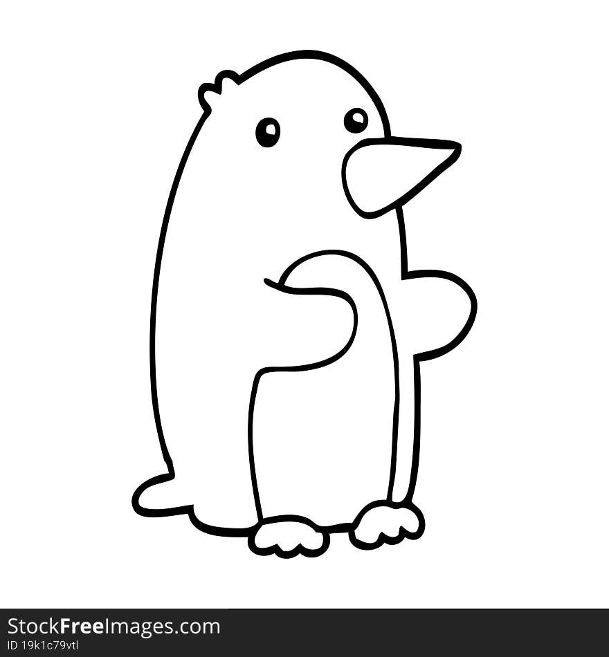 cartoon penguin