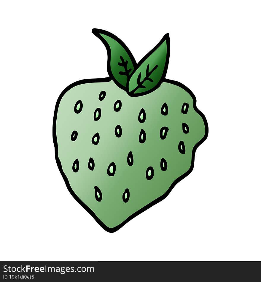 cartoon doodle strawberry