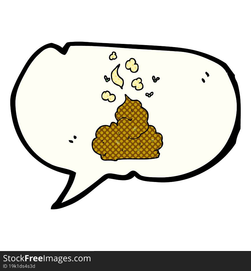 comic book speech bubble cartoon gross poop