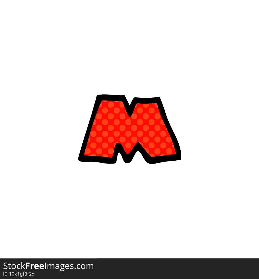 Cartoon Doodle Letter M