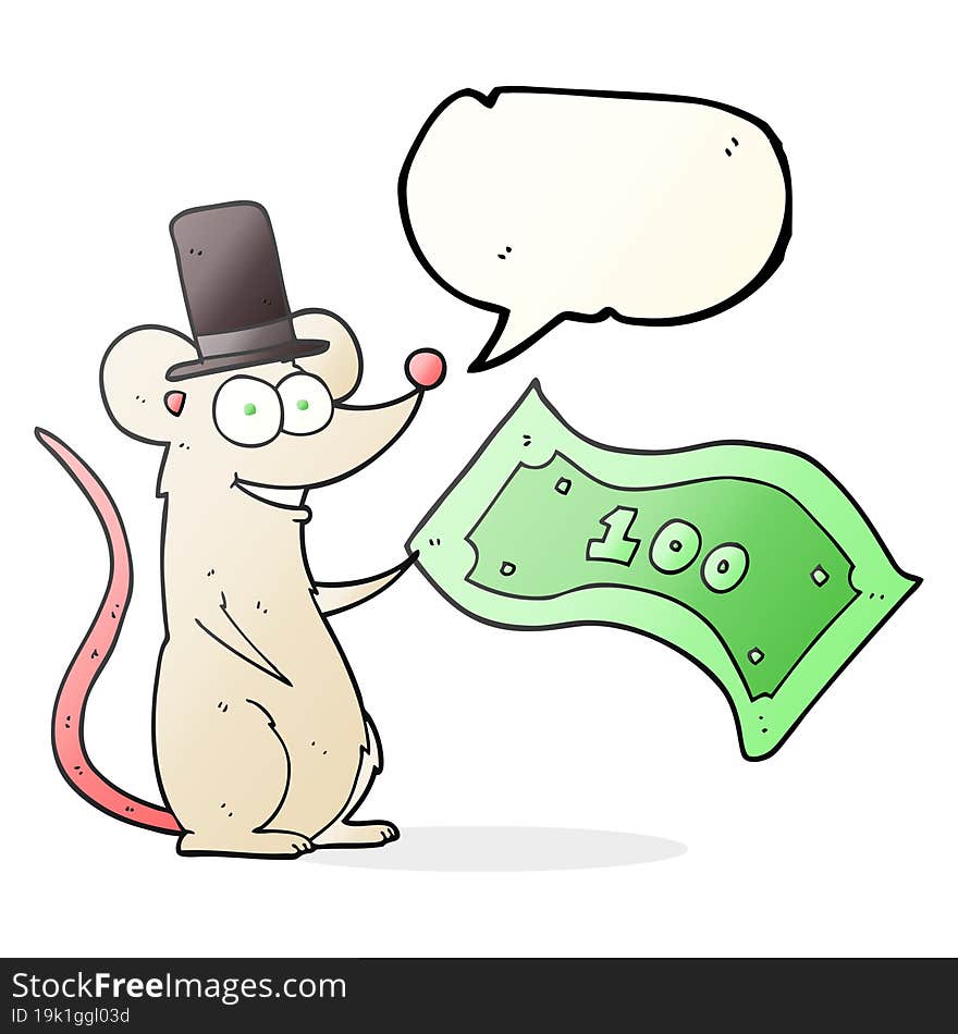 speech bubble cartoon rich mouse