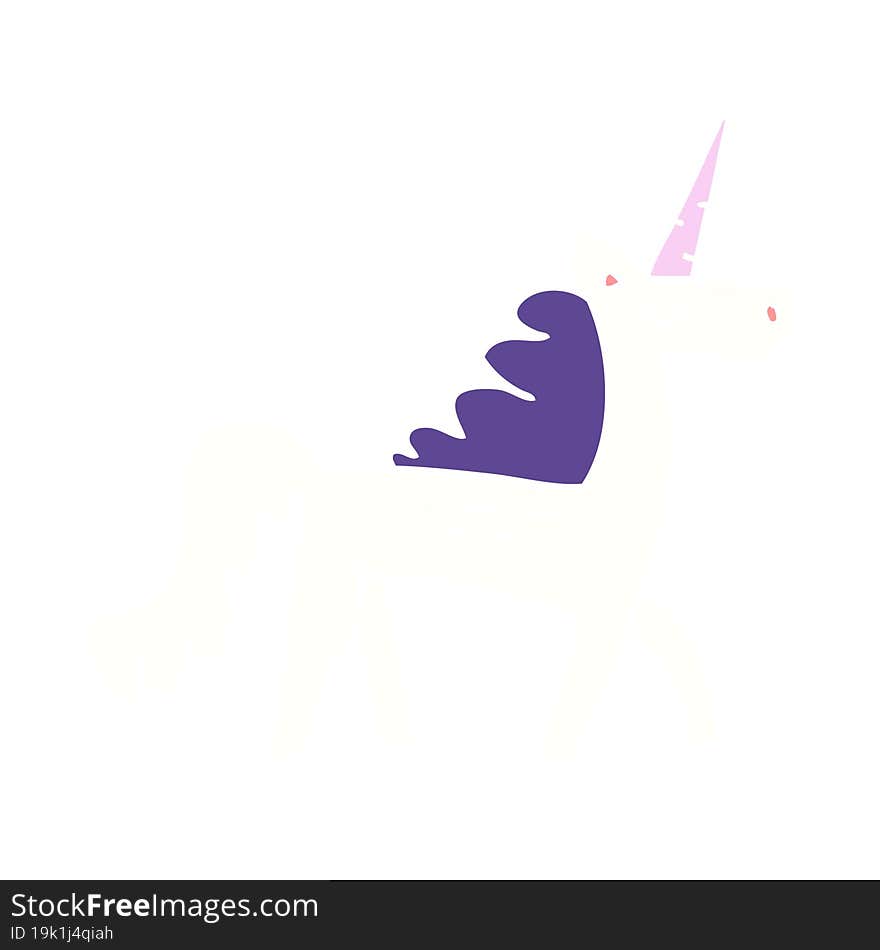 cartoon doodle mystical unicorn