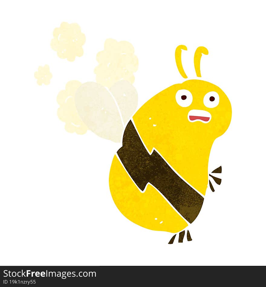 funny cartoon bee