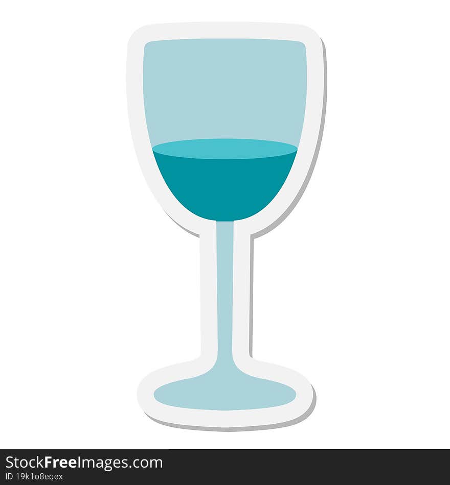 Wine Glass Sticker