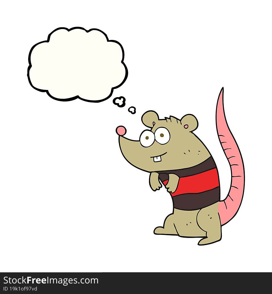 thought bubble cartoon rat