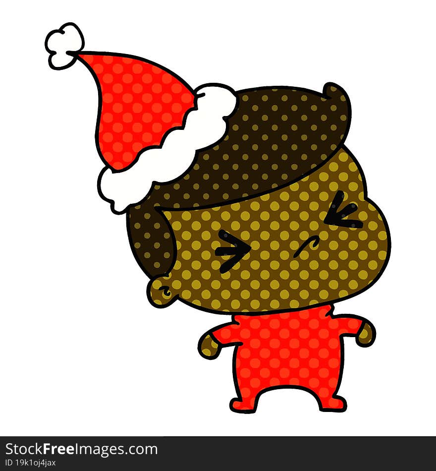 Christmas Cartoon Of Kawaii Boy