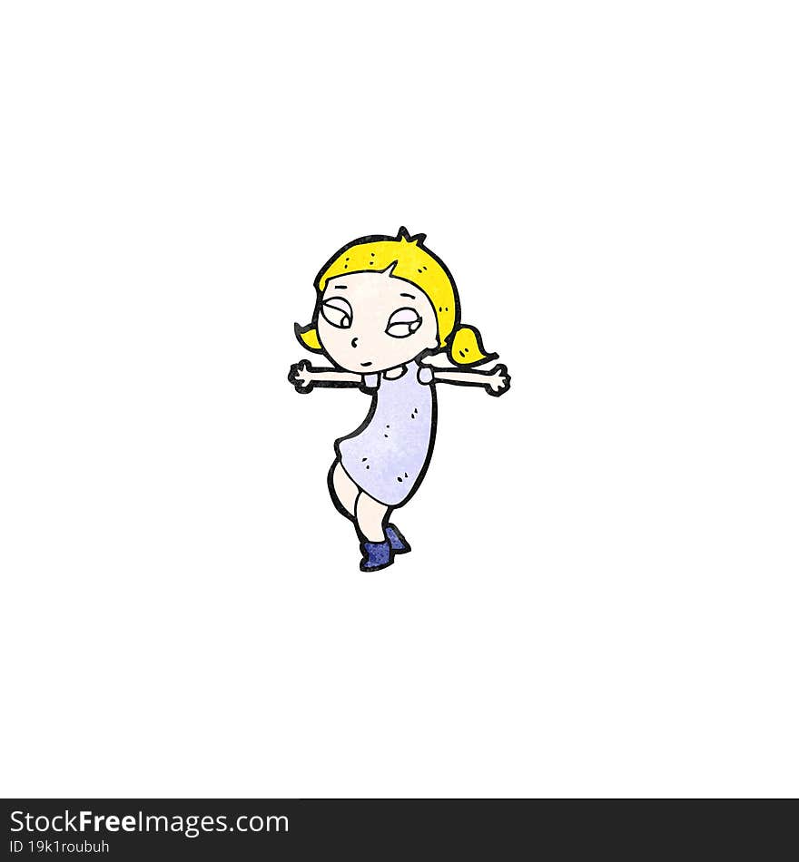 Cartoon Woman Dancing