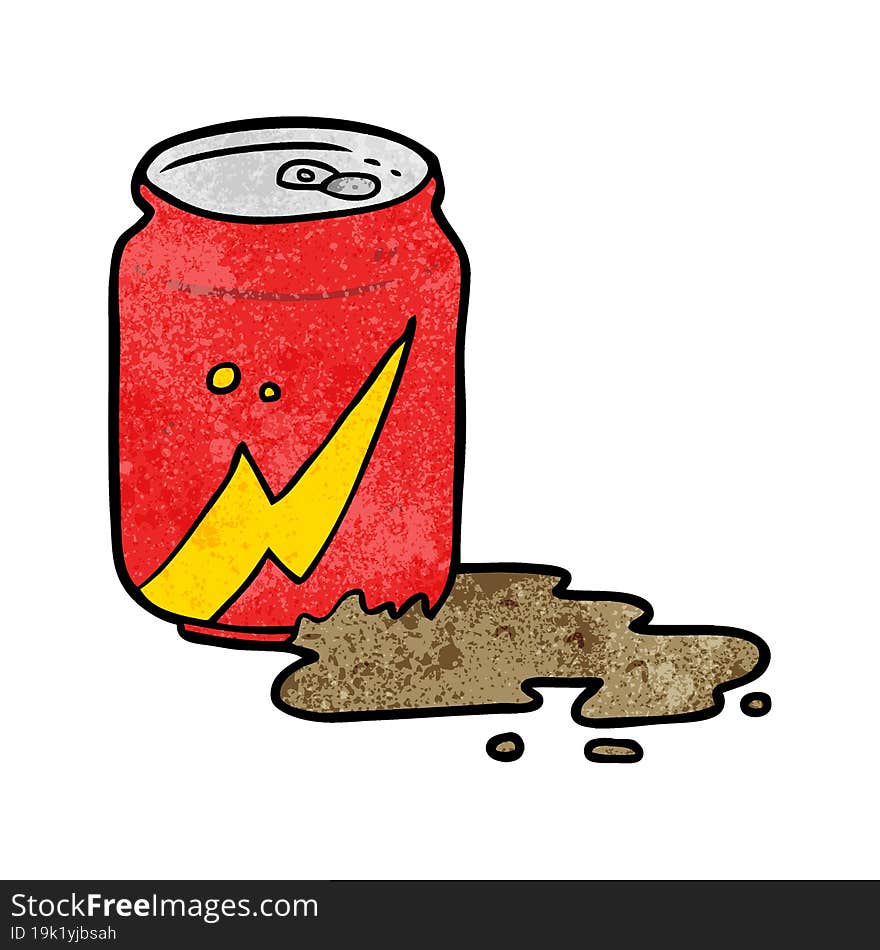 cartoon can of soda. cartoon can of soda