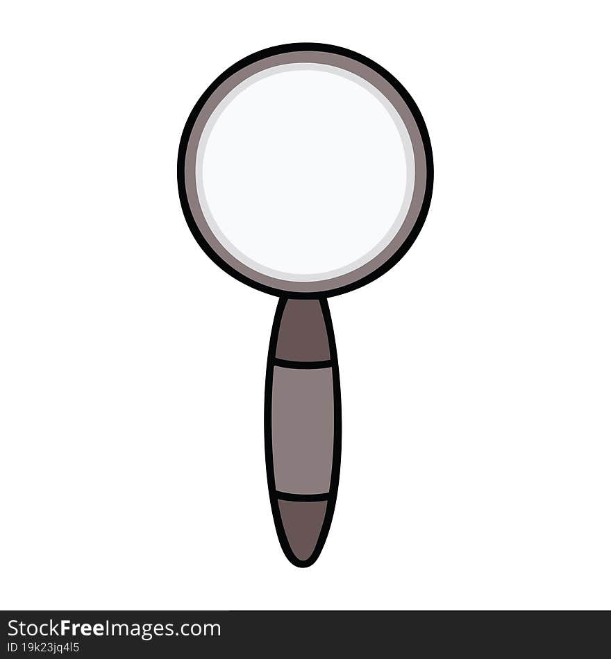 cute cartoon magnifying glass