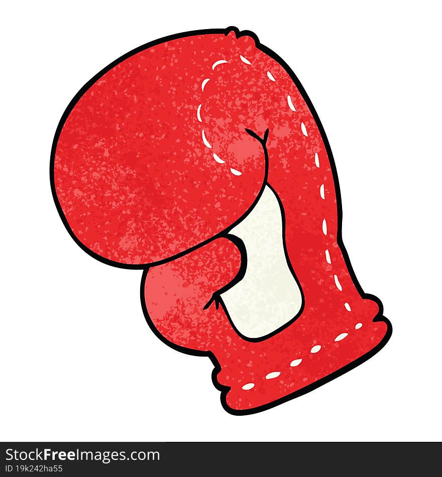 cartoon doodle boxing glove