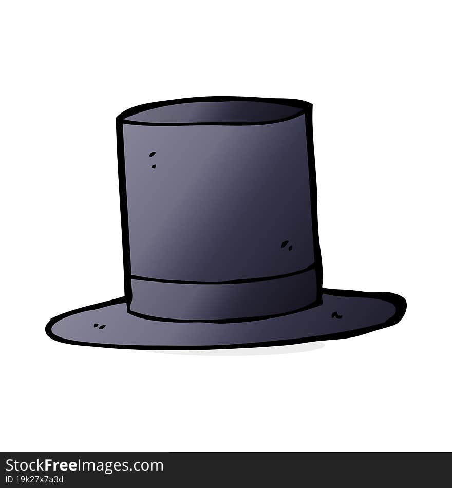 cartoon top hat