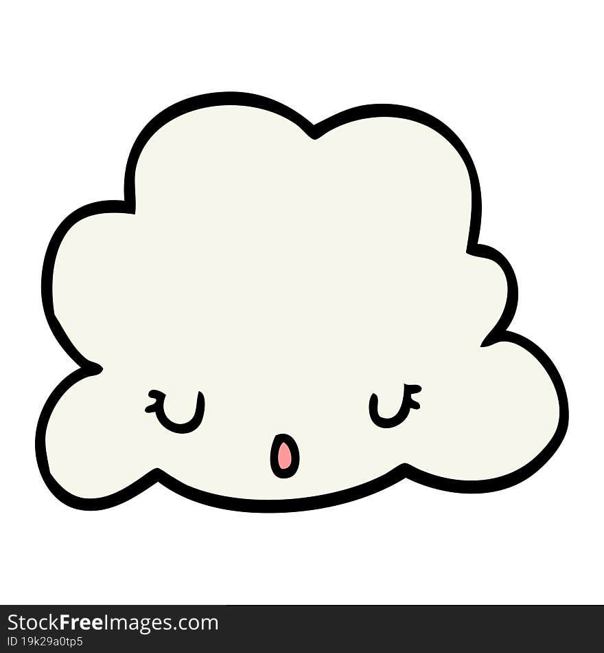 Cute Cartoon Cloud