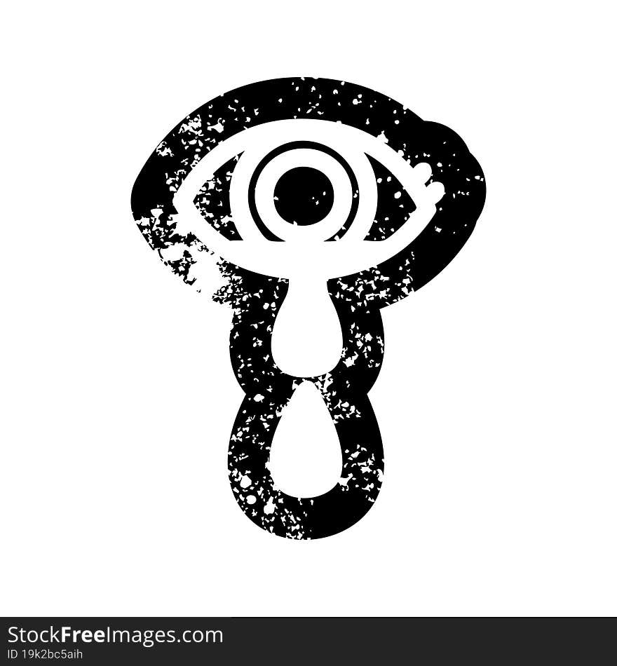 crying eye icon