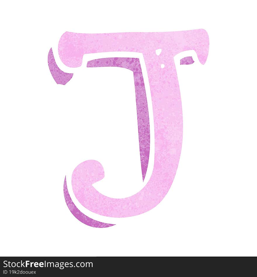 Cartoon Letter J