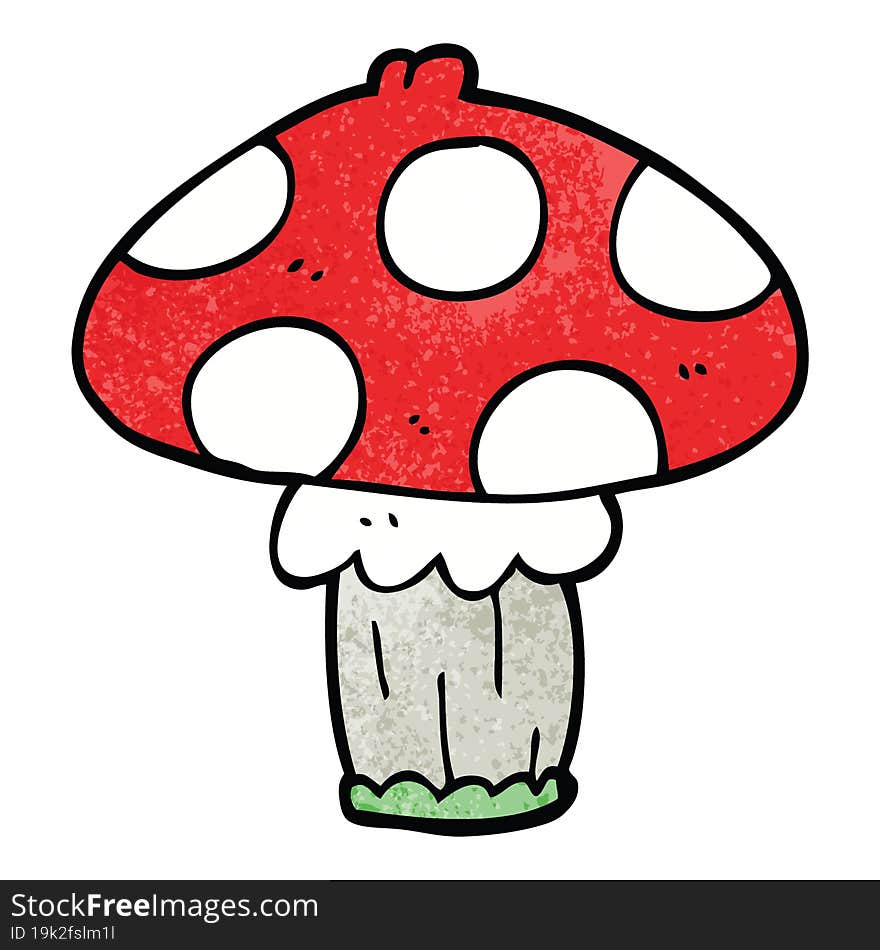 cartoon doodle mushroom