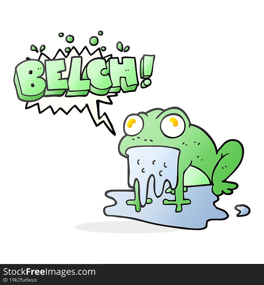 speech bubble cartoon gross little frog