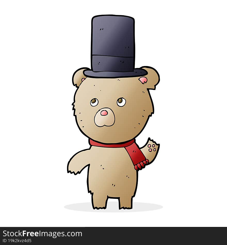 Cartoon Bear In Hat