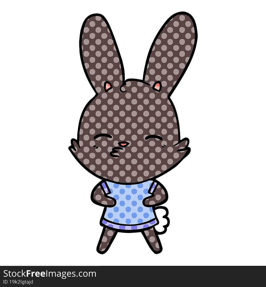 curious bunny cartoon. curious bunny cartoon