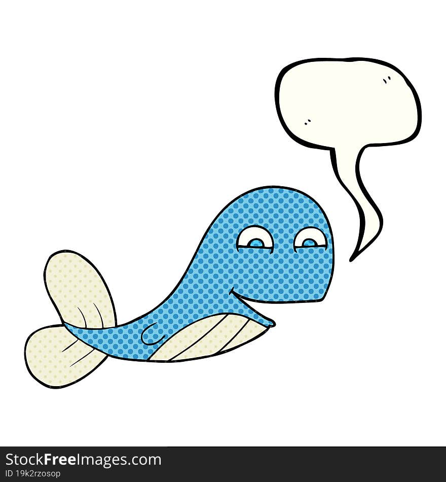 comic book speech bubble cartoon whale