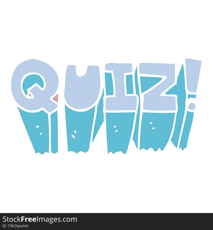 cartoon doodle quiz symbol