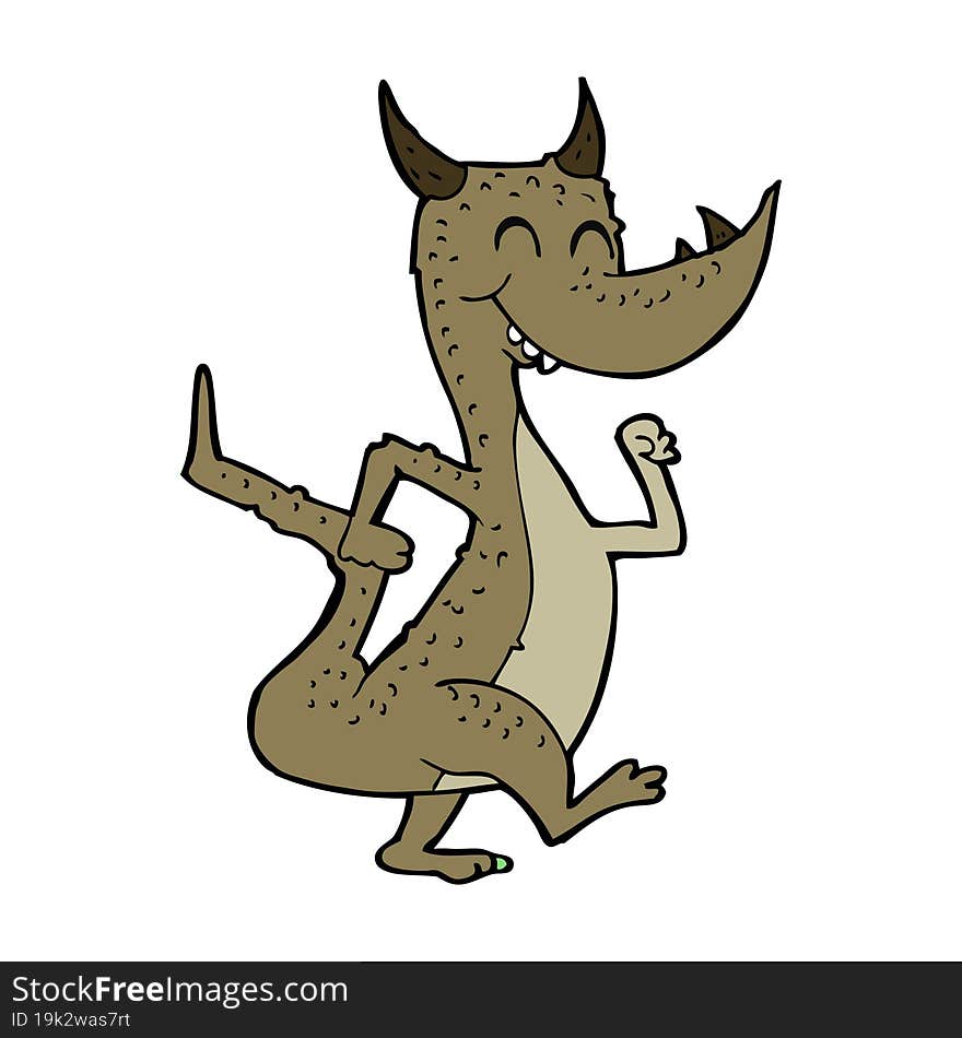 Cartoon Happy Dragon