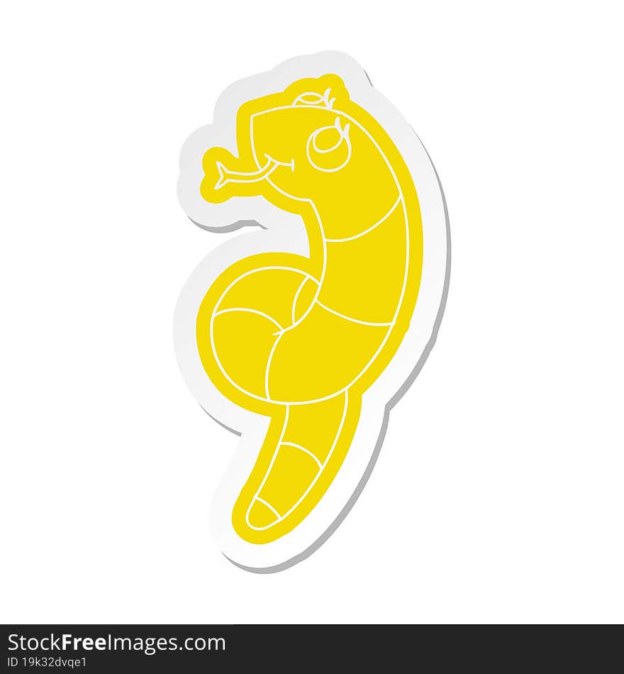 cartoon sticker kawaii of a cute snake