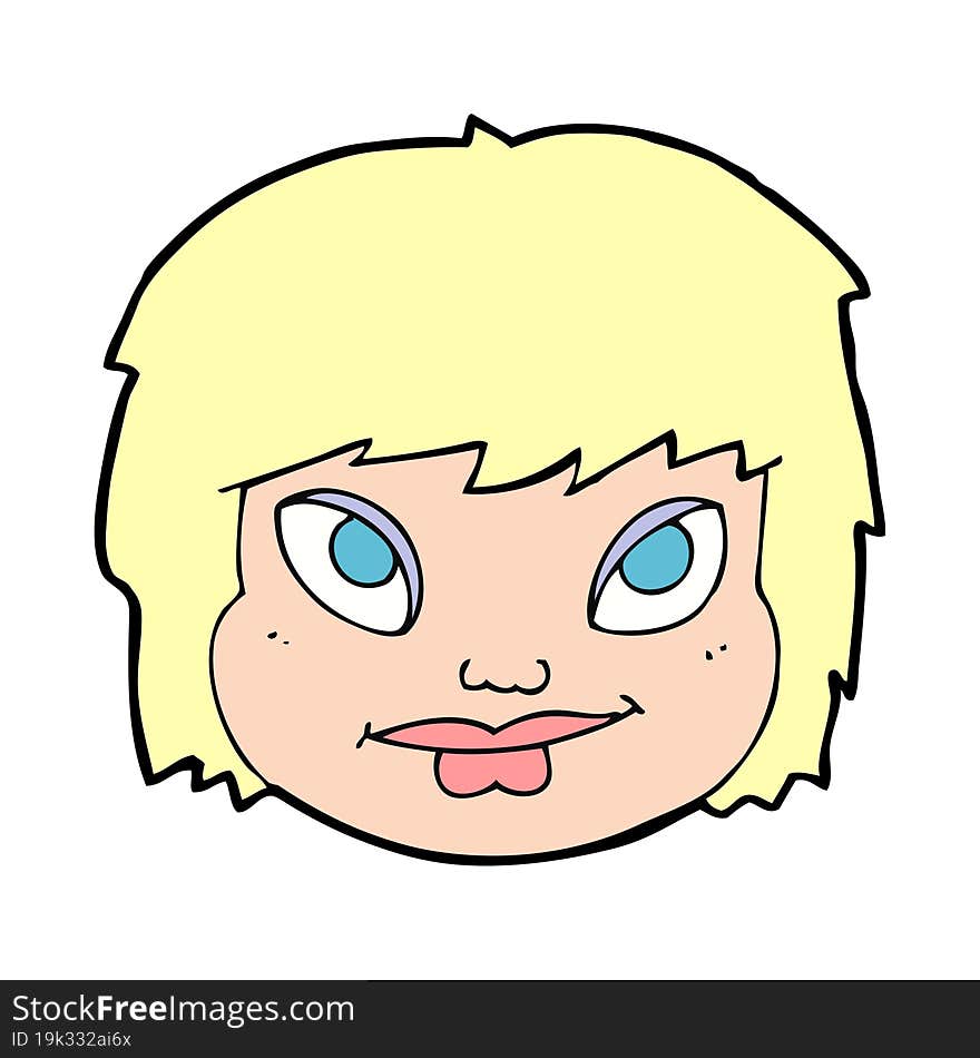 Cartoon Female Face