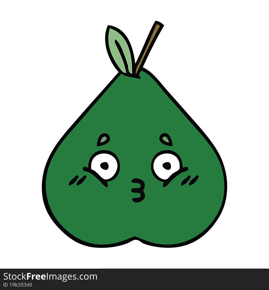 cute cartoon pear