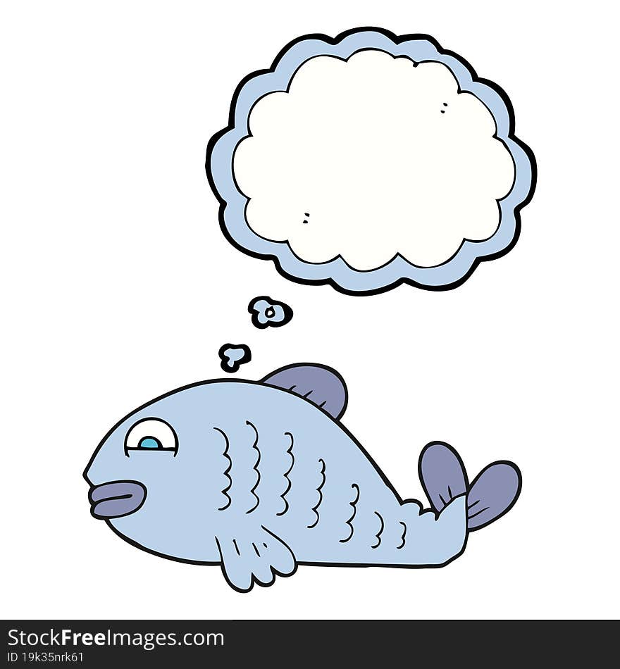 Thought Bubble Cartoon Fish