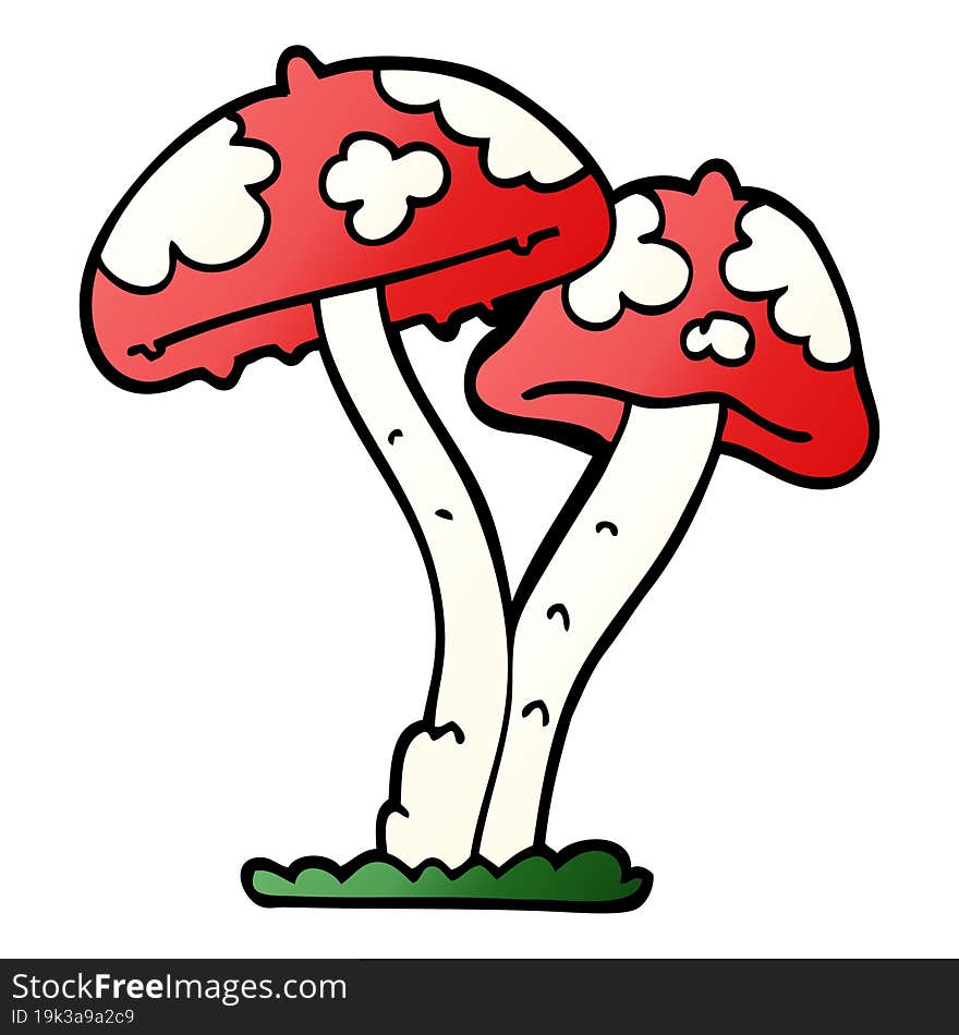 Cartoon Doodle Mushroom