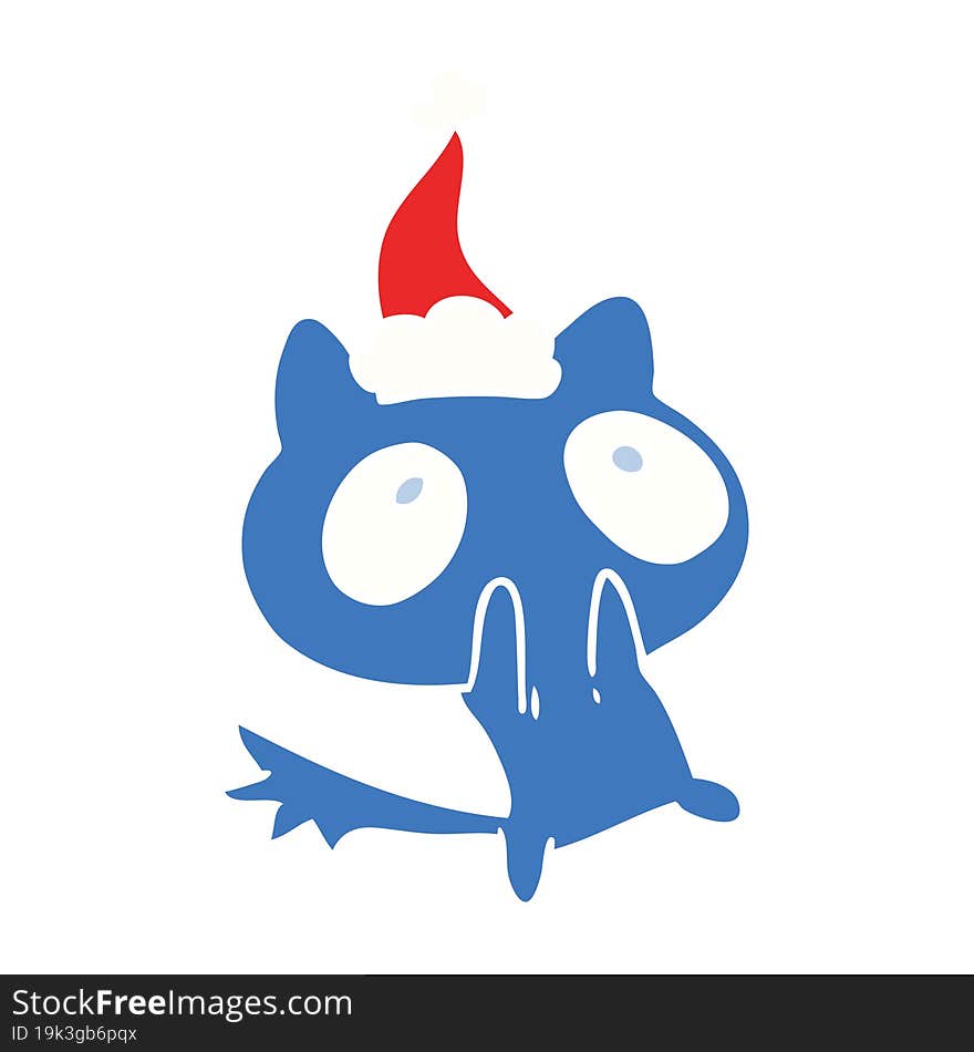 Christmas Cartoon Of Kawaii Cat