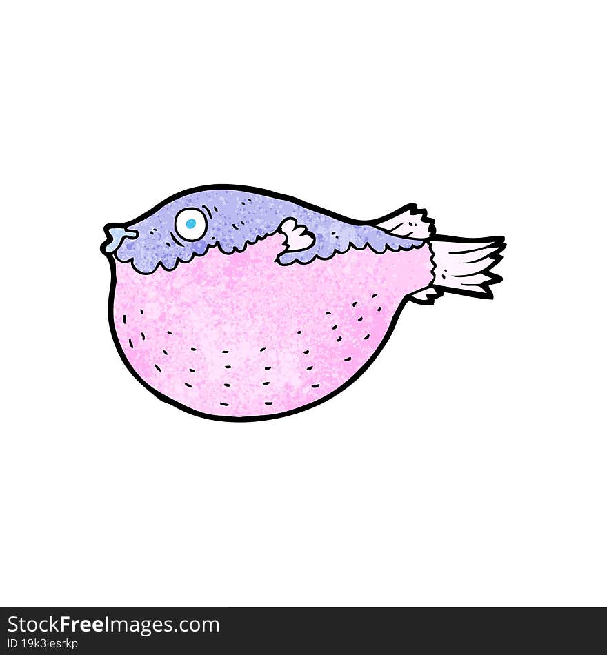 cartoon blowfish